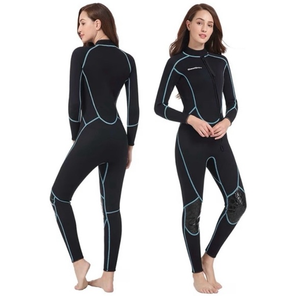 Sea Skin Other - New Sea Skin Women's Black and Blue Full Body Wetsuit Size S